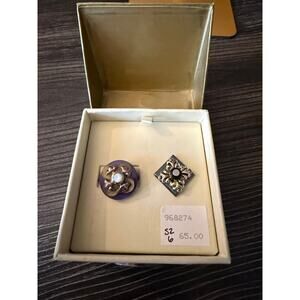 STAXX BOXED INTERCHANGEABLE  Ring Sterling Silver 1 Ring 8 Pieces Sz. 6